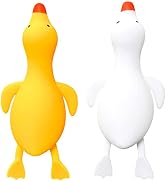 Stretchy Stress Relief Balls (Set of 2) Duck Squeeze Ball Sensory Fidget Toys | Anxiety Relief An...