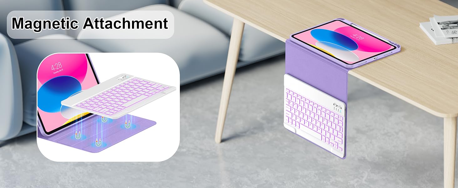 Detachable keyboard for ipad 10th generation 2022