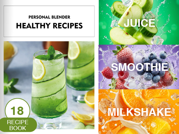 delicious juice smoothie milkshake healthy recipes book for blender