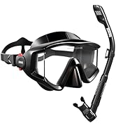 Aegend Snorkeling Gear for Adult Men Women: Diving Mask with Dry Snorkel Set - Anti Fog Panoramic...