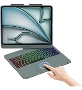Mollenmell Touch Case with Keyboard for iPad Pro 13-inch(M4, 2024), iPad Air 13-inch(M3, 2025/M2,...