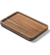 Bathroom Vanity Tray, Bathroom Tray for Counter, Toilet Tank Tray, Wood Bathroom Tray for Organiz...