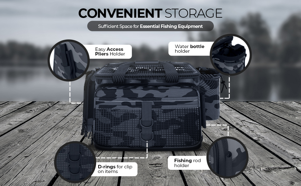 Reaction Tackle Heavy Duty Large tackle bag for Fishing