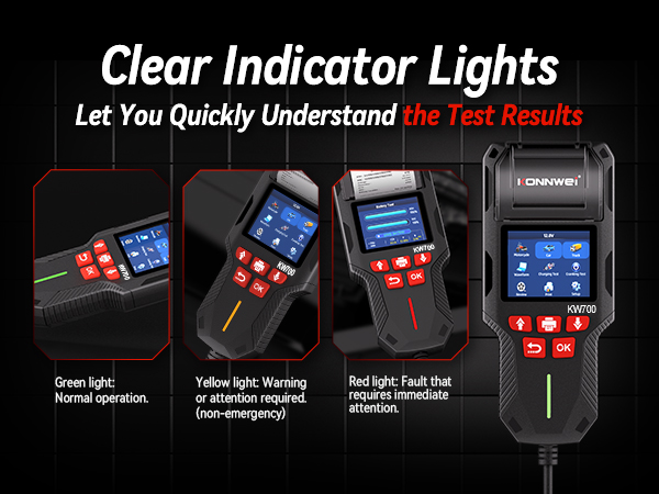 battery tester with printer