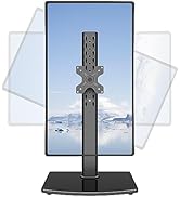 MOUNT PRO Vertical Single Monitor Stand for Max 42 Inch/26.4lbs Ultrawide Computer Screen, Freest...