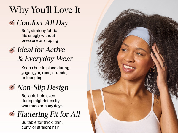 Kitsch Wide Headbands for Women for Workout, Yoga, Gym,Running, Exercise Stretchy Head Bands Sedona