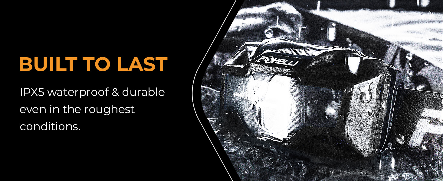 Built to last. IPX5 waterproof & durable even in the roughest conditions.