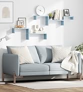 SRIWATANA Floating Shelves for Wall, Wall Shelves for Bathroom, Bedroom, Living Room, Kitchen, Of...