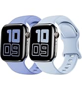 Silicone Strap Compatible with Kids Apple Watch Band 38mm 40mm 41mm 42mm 44mm 45mm 46mm, Soft Spo...
