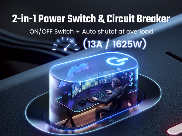 overload protection outlet strip