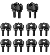 Antrader M3 Stainless Steel Wire Rope Cable Clip Clamp,10Pcs Wire Rope Clamp Cable Clamps 304 Sta...