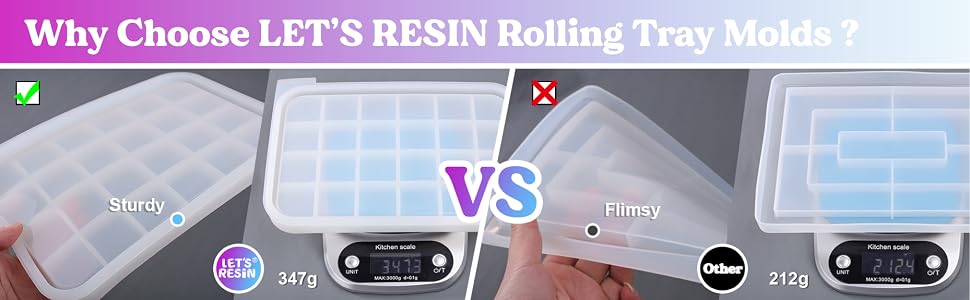 stury resin rolling tray molds