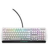 Alienware Low-Profile RGB Gaming Keyboard AW510K Light, Alienfx Per Key RGB Lighting, Media Contr...