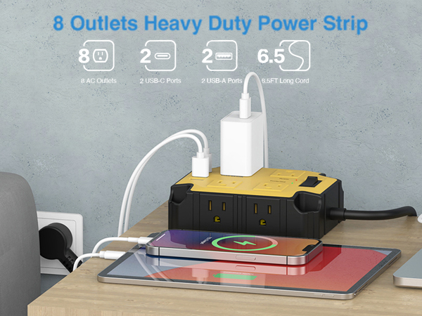 heavy duty power strip