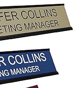 2" x 8" Custom Engraved Name Plate with Square Corners