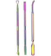 Cuticle Pusher Acetone/Gel/Nail Polish Remover Stainless Steel Professional 3pcs Set Cuticle Scra...