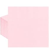 50 Pieces 2-ply Light Pink Napkin Disposable Cocktail Napkins Beverage Napkins Dessert Napkins Pa...