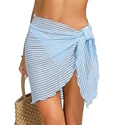 Tournesol Women's Sarong Crochet Cover Up Skirt Short Beach Wrap Skirts Sheer Bikini Bathing Suit...