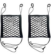 MOODKEY Upgrade Cargo Net for Motorcycle Helmet Storage, 11"X9.8" High-Elastic Double Layer Bunge...