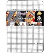 KITCHENATICS Jelly Roll Cooling Rack for Baking, Heavy-Duty Stainless Steel Baking Rack, Oven Saf...