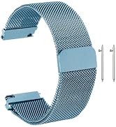 HARFINGTON Stainless Steel Mesh Watch Band Quick Release Metal Replacement Watch Strap with Magne...