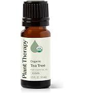Plant Therapy Organic Tea Tree Oil (Melaleuca) 100% Pure, USDA Certified Organic, Undiluted, Natu...