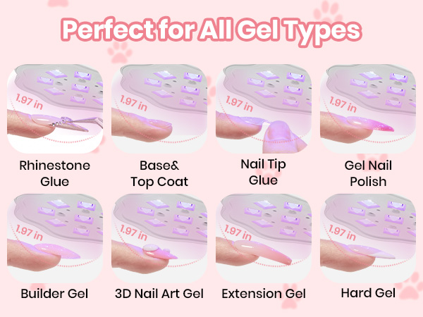 Beetles Gooseneck UV Nail Lamp - Meowgic MilkKitty Mini LED Nail Light