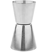 True Dual Double Jigger- Stainless Steel Bar Cocktail Measuring Jigger, Bartender Accessory, Alco...