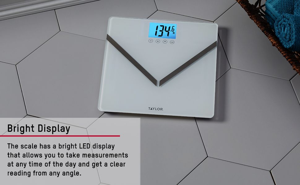 Body Composition Bathroom Scale Display
