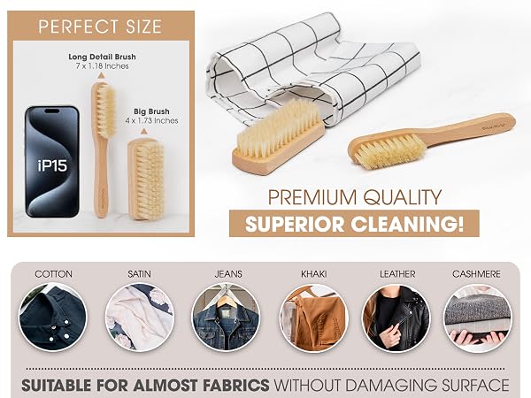 laundry brush set white boar