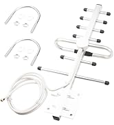 Boobrie Wideband Directional Antenna 698-2700MHz Yagi Antenna 5dBi High Gain with SMA Male RG58 C...