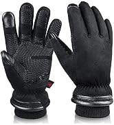 OZERO Waterproof Winter Gloves Men Women -30 ? Cold Proof Touchscreen Anti Slip Silicon Palm - He...
