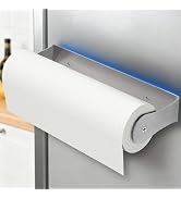 PAROTO Magnetic Paper Towel Holder for Fridge, Silver Paper Towel Holder for Kitchen, Strong Magn...