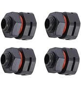 4Pcs Black Dustproof Waterproof IP68 Breather Screw Air Vent, M12x1.5 Pressure Reducing Valve, Li...