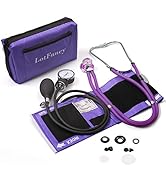 LotFancy Aneroid Sphygmomanometer with Stethoscope Kit, Universal BP Cuff (10”-16”), Adult Profes...