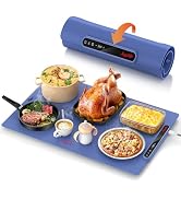 Laudlife Electric Warming Mat for Food, Roll-Up Silicone Heating Pad with 7 Adjustable Tempmaster...