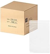 6"x9" (1000 Count) 2 Mil Reclosable Plastic Zip Poly Bags with Resealable Lock Seal with Zero BPA...