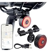 Bike Tail Light with Tracker, Apple Find My Compatible, iOS Only, 1 Pack | USB-C,5 Light Modes,IP...