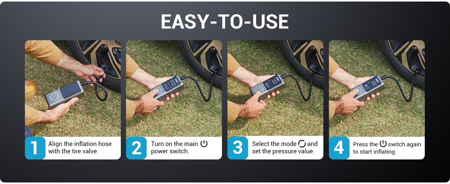 Tire Inflator Portable Air Compressor