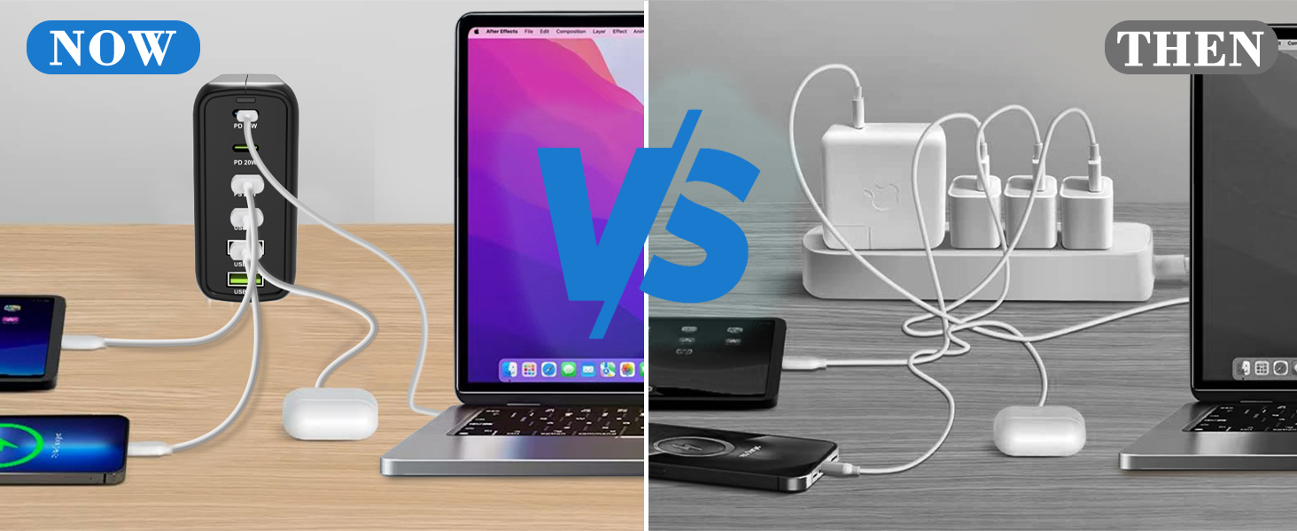 USB C multiport charging station