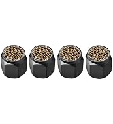4 Pcs Tire Valve Stem Caps Cover, Metal Air Valve Cap, Aluminum Car Wheel Stem Caps, Universal St...