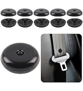 5 Sets Universal Seatbelt Stopper Kit, Snap-on Seat Belt Button Stopper Plastic Seatbelt Buckle S...