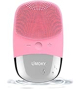 Facial Cleansing Brush, 3-in-1 Electric Silicone Face Scrubber, Vibrating Massager, IPX7 Waterpro...