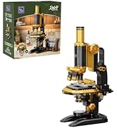 PANTASY Retro Microscope Building Kit for Adults, Antique Science Instrument Model with Mechanica...