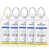 Princess Cruise Ship Luggage Tag Holders, Clear Cruise Luggage Tag Holder Zip Seal with Steel Loo...