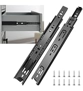 14 inch Drawer Slides 6 Pairs (12pcs) Full Extension Ball Bearing Drawer Slides 3 fold Full Stret...
