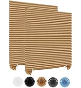 Window Blinds Cordless No Drill Cut to Size Clip On Stick On Self Adhesive Temporary Blinds Pleat...