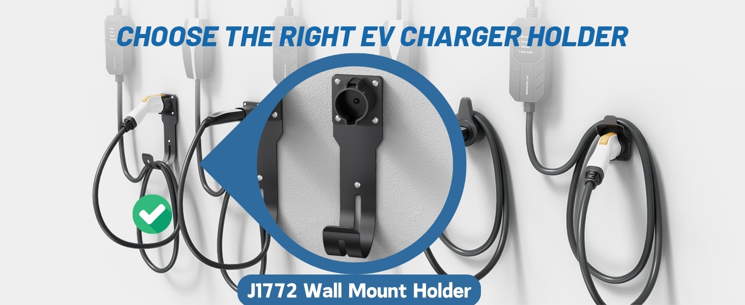 J1772 Ev charger holder