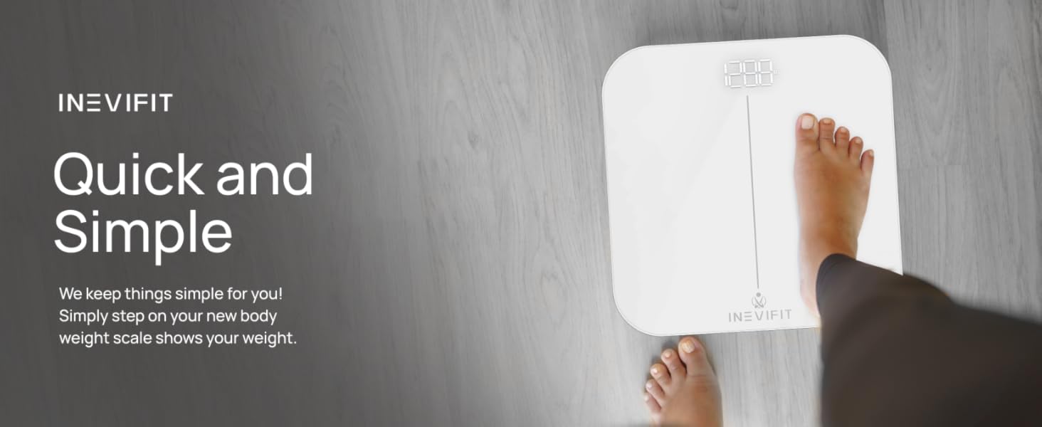 I-BS005 - INEVIFIT - Best Digital Bathroom Scale - Premium A+
