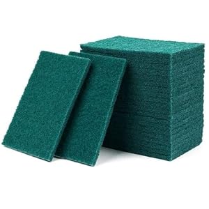 non scratch scrubbing pad, grease remover, pot pan scrubber, tough grime cleaner